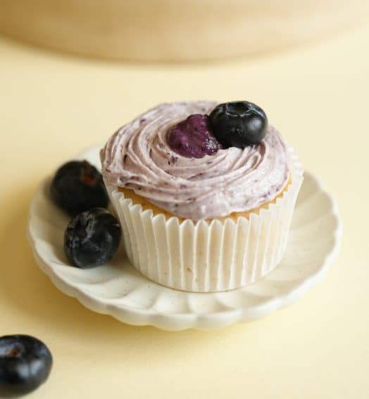 Blueberry Cheesecake Cupcake