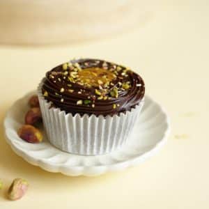 Chocolate Pistachio Cupcake