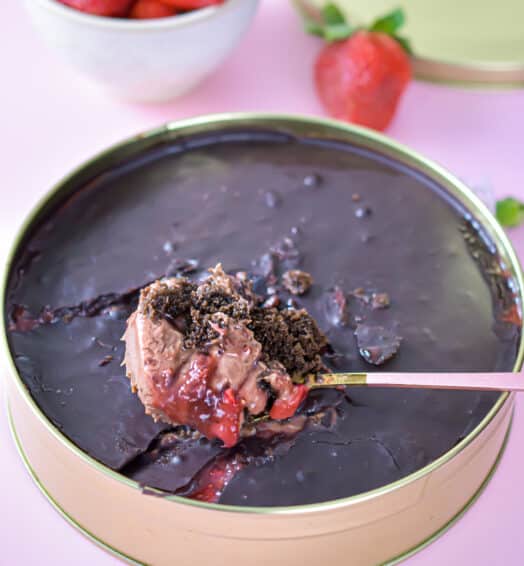 STRAWBERRY CHOCOLATE DREAM CAKE TIN